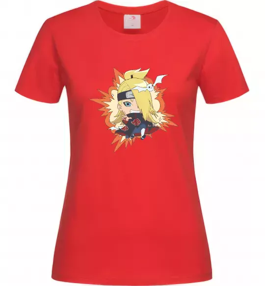 Жіноча футболка Tiny Deidara Червоний фото