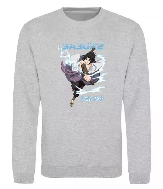 Світшот Sasuke Сірий меланж фото