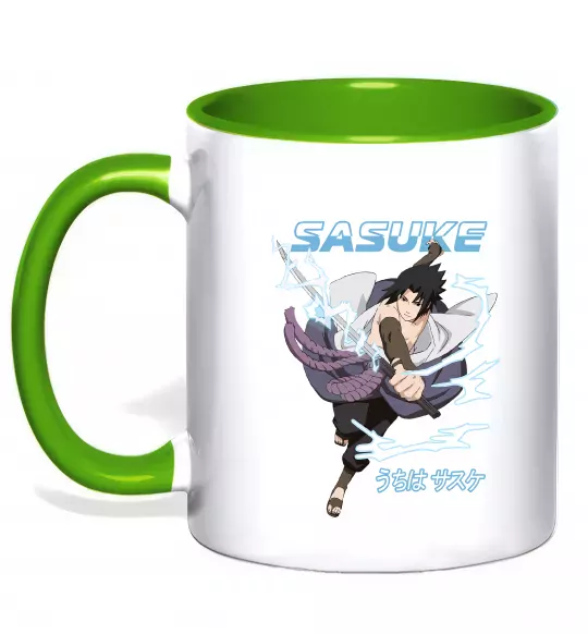 Чашка с цветной ручкой Sasuke Зеленый фото