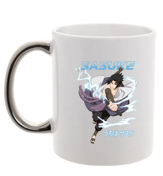 Чашка с цветной ручкой Sasuke Серебро фото