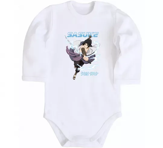 Дитячий бодік Sasuke Білий фото