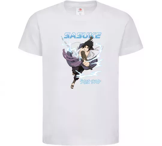 Детская футболка Sasuke Белый фото