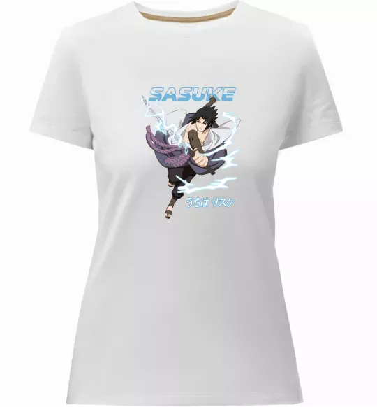 Жіноча преміум футболка Sasuke Білий фото