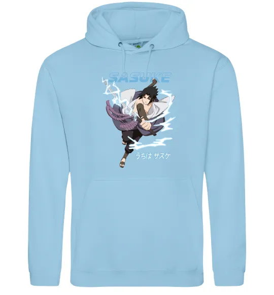 Мужская толстовка (худи) Sasuke Голубой фото