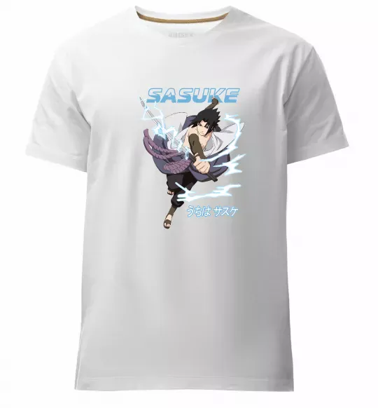 Чоловіча преміум футболка Sasuke Білий фото