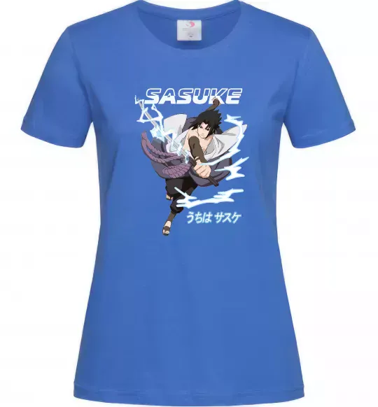 Женская футболка Sasuke Ярко-синий фото