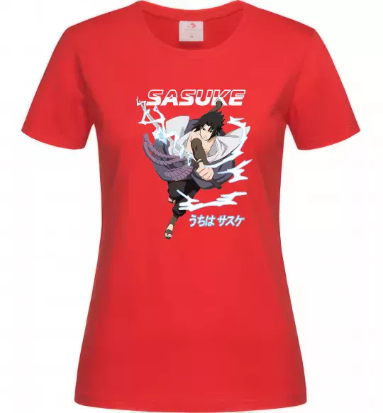 Женская футболка Sasuke Красный фото