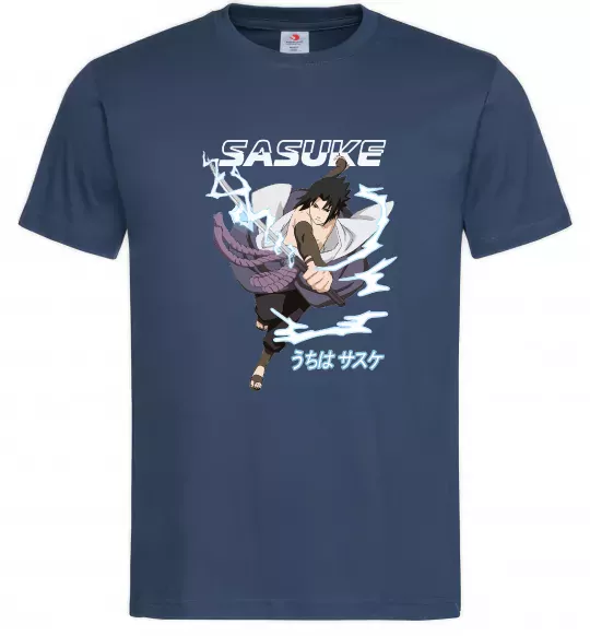 Мужская футболка Sasuke Темно-синий фото