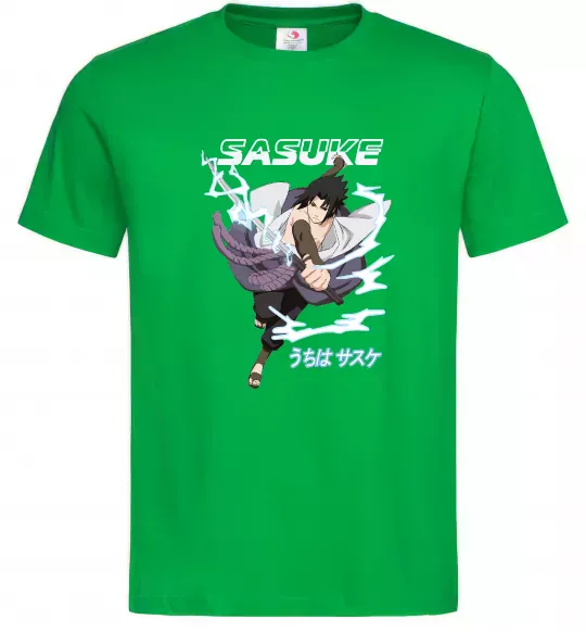 Мужская футболка Sasuke Зеленый фото