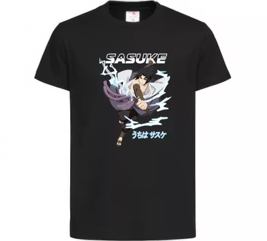Детская футболка Sasuke Черный фото