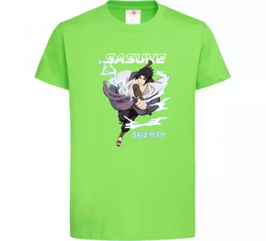 Детская футболка Sasuke Лаймовый фото