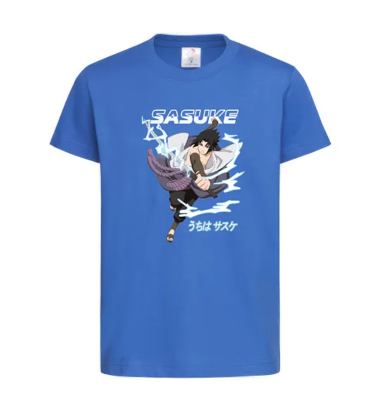 Дитяча футболка Sasuke Яскраво-синій фото