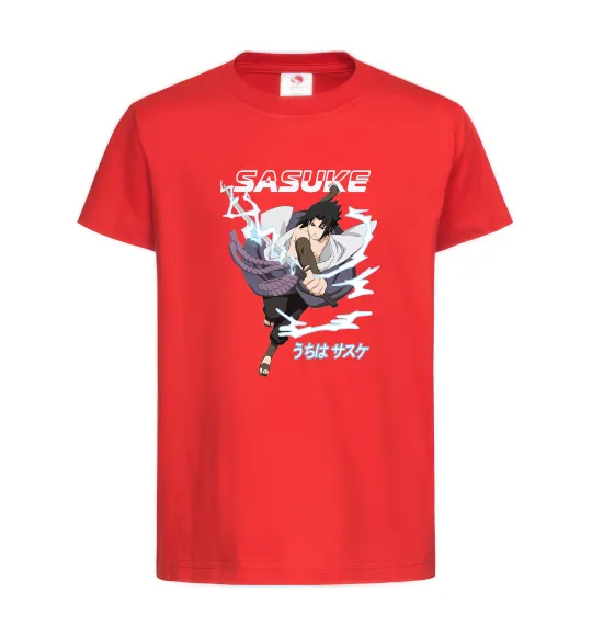 Дитяча футболка Sasuke Червоний фото