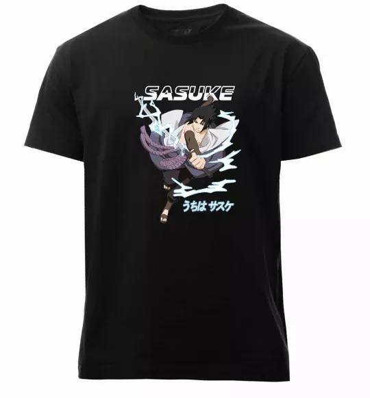 Чоловіча преміум футболка Sasuke Чорний фото