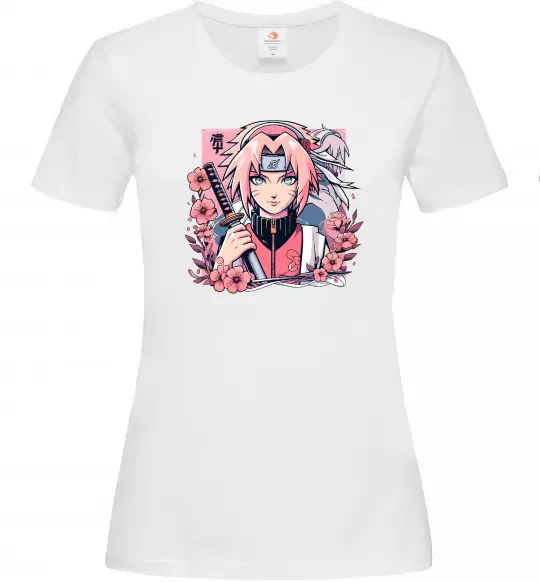 Женская футболка Sakura Белый фото