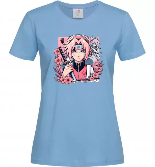 Женская футболка Sakura Голубой фото