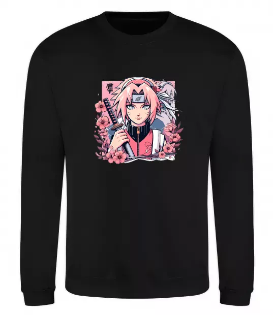 Світшот Sakura Чорний фото