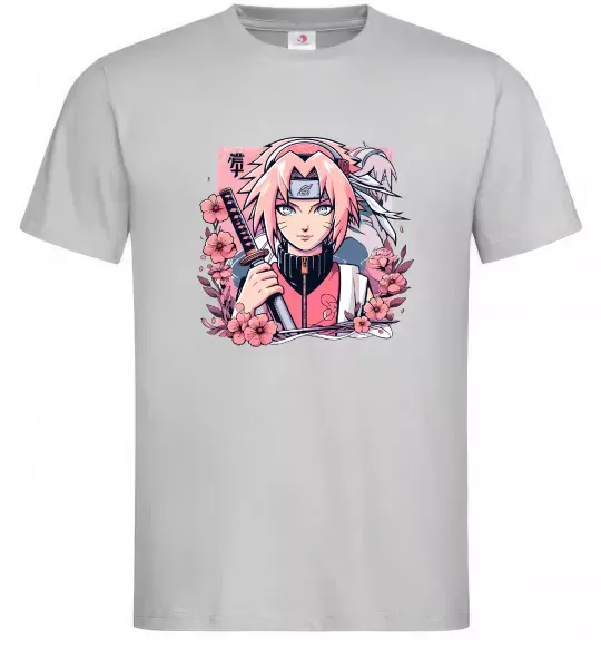 Чоловіча футболка Sakura Сірий фото