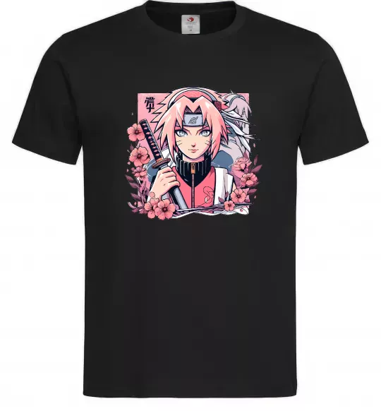 Чоловіча футболка Sakura Чорний фото