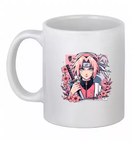 Чашка керамічна Sakura Білий фото