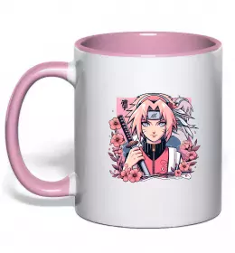 Чашка с цветной ручкой