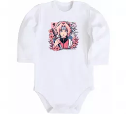 Детский боди Sakura Белый фото