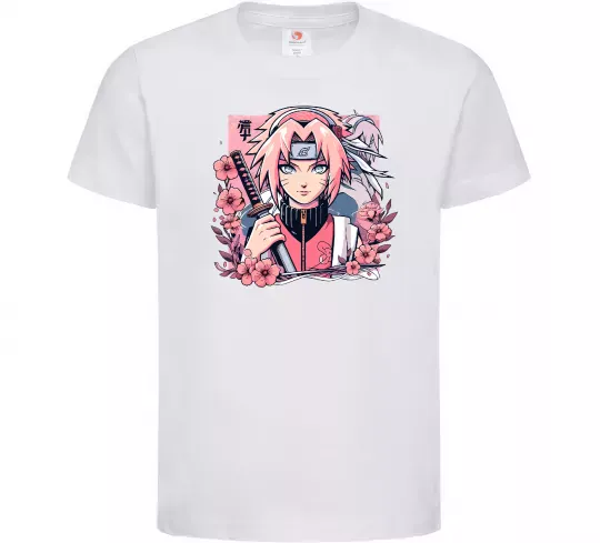 Дитяча футболка Sakura Білий фото