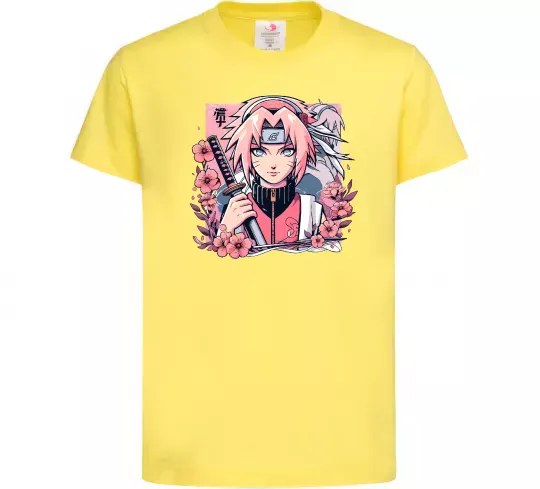 Дитяча футболка Sakura Лимонний фото