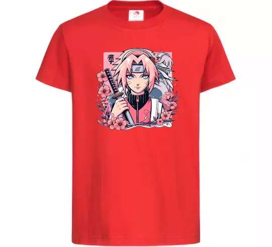 Дитяча футболка Sakura Червоний фото