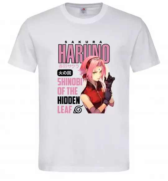 Чоловіча футболка Sakura Haruno Білий фото