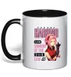 Чашка з кольоровою ручкою Sakura Haruno Чорний фото