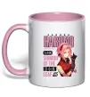 Чашка з кольоровою ручкою Sakura Haruno Ніжно рожевий фото