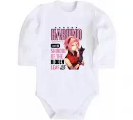 Детский боди Sakura Haruno Белый фото