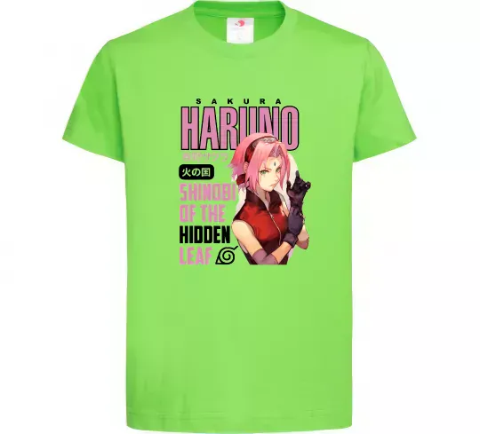 Детская футболка Sakura Haruno Лаймовый фото