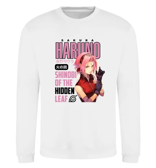 Світшот Sakura Haruno Білий фото