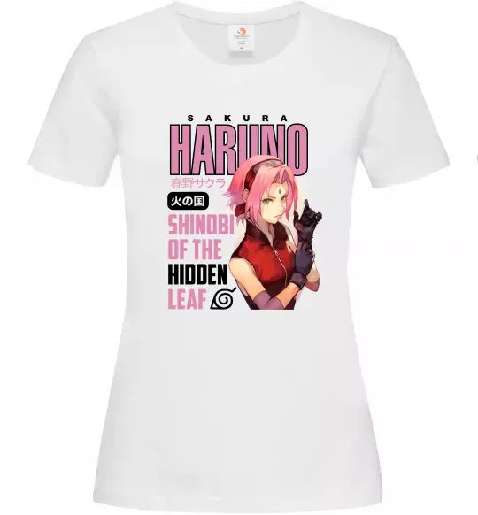Жіноча футболка Sakura Haruno Білий фото