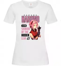 Женская футболка Sakura Haruno Белый фото