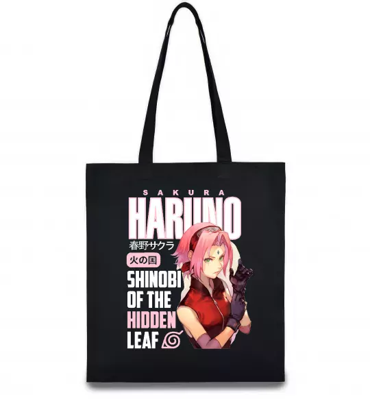 Еко-сумка Sakura Haruno Чорний фото