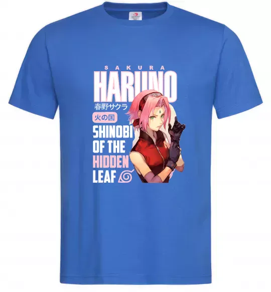 Чоловіча футболка Sakura Haruno Яскраво-синій фото
