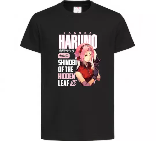Детская футболка Sakura Haruno Черный фото