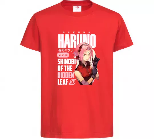 Детская футболка Sakura Haruno Красный фото