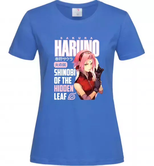 Жіноча футболка Sakura Haruno Яскраво-синій фото