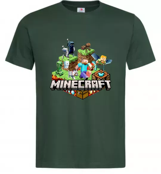Мужская футболка Minecraft Темно-зеленый фото