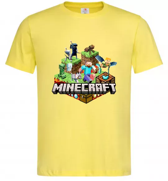 Мужская футболка Minecraft Лимонный фото