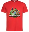 Мужская футболка Minecraft Красный фото