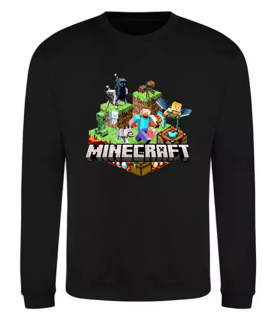 Свитшот Minecraft Черный фото