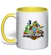 Чашка с цветной ручкой Minecraft Лимонный фото