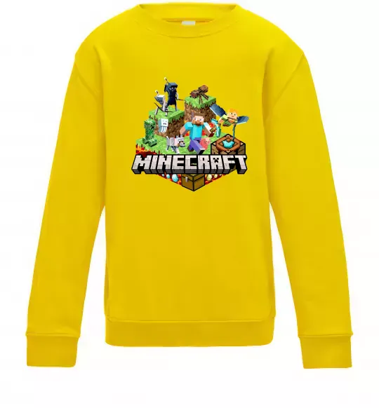 Дитячий світшот Minecraft Сонячно жовтий фото