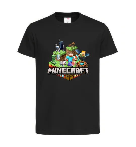 Детская футболка Minecraft Черный фото
