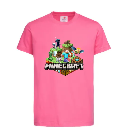 Детская футболка Minecraft Ярко-розовый фото